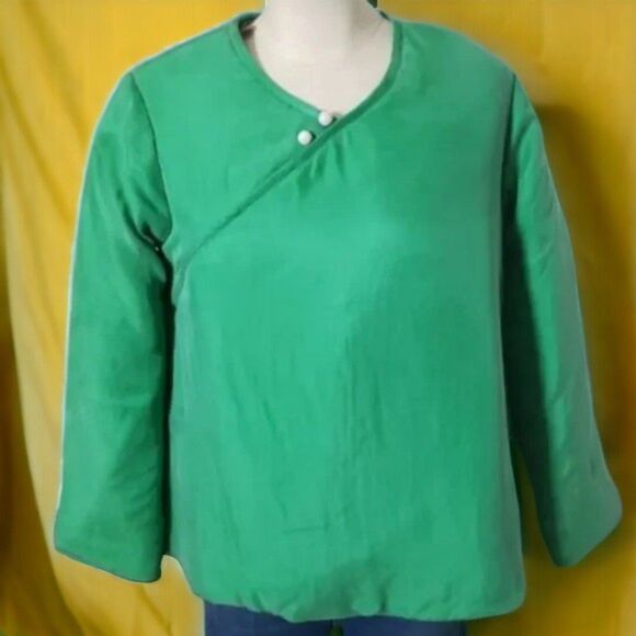 Mian Ma Kee Kelly Green Tea Lady Pullover Sweatshirt - Picture 1 of 12